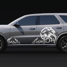 Wildcat Flame Seitentüren Decal Vinylaufkleber für Dodge Durango 2