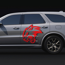 Wildcat Zwei Farben Seitentür Aufkleber Vinyl Sticker für Dodge Durango 3