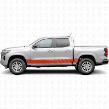 Gestufte Schlitz-Tür- und Schwellerstreifen aus Vinyl für Chevrolet Colorado 3. Generation 2023-2026_4