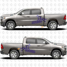 Awesome Wolf Seitentür Vinyl Aufkleber Decals Grafiken 3