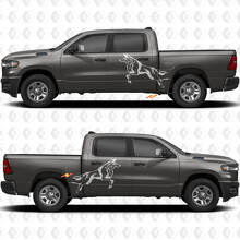 Seitentüren Bettseiten Wolf Kotflügel Aufkleber Decals Grafiken 2