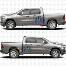 Seitentüren Bettseiten Wolf Kotflügel Aufkleber Decals Grafiken 3