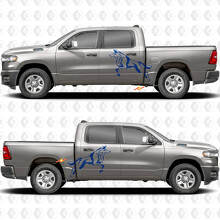 Seitentüren Bettseiten Wolf Kotflügel Aufkleber Decals Grafiken 3