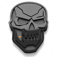 Skull Terminator Stil 3D Kotflügel Abzeichen Heckklappenemblem_2