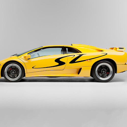 SV Seiten-Grafik Vinyl-Aufkleber-Set für Lamborghini Diablo SV 1998