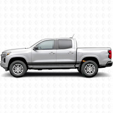 Schmale Akzent-Türen- und Seitenbettrennstreifen aus Vinyl für Chevrolet Colorado 3. Generation 2023-2026_2