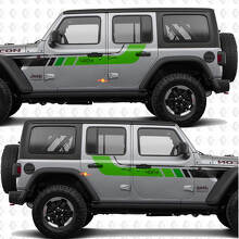 4x4 Retro Seiten-Tür-Streifen Vinyl-Aufkleber-Kit für Jeep Wrangler_2