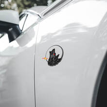 Wolf Moon Kotflügel-Embleme Heckklappen-Emblem 3D-Abzeichen 2