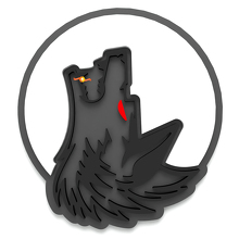Wolf Moon Kotflügel-Embleme Heckklappen-Emblem 3D-Abzeichen 4
