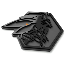 Honeycomb Bienen Kotflügel-Embleme Heckklappen-Emblem 3D Abzeichen 4