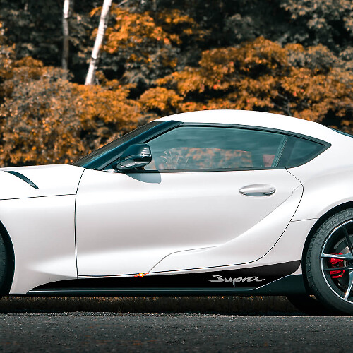 Seitenschweller-Streifen Vinyl-Aufkleber für Toyota Supra MKV A90 A91