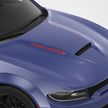 RoushCharged individuelle Aufkleber für die Motorhaube des Dodge Charger 3