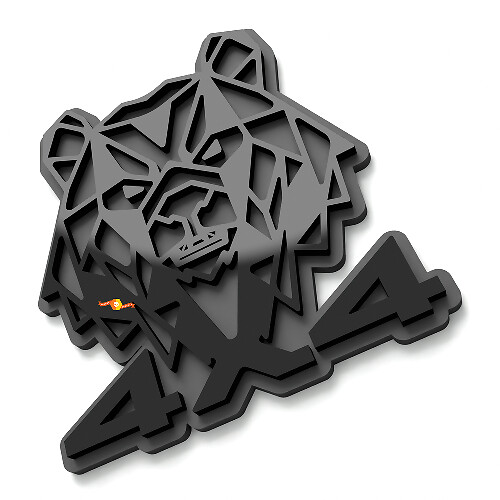 Beer 4x4 Kotflügelabzeichen Heckklappenemblem 3D Abzeichen