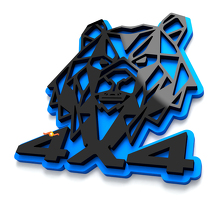 Beer 4x4 Kotflügelabzeichen Heckklappenemblem 3D Abzeichen 5