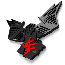 Bald Eagle US-Flaggen Kotflügelabzeichen Heckklappenemblem 3D-Abzeichen 5