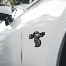 Wolf Kotflügel-Wappen Heckklappen-Emblem 3D Abzeichen 4