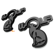 Wolf Kotflügel-Wappen Heckklappen-Emblem 3D Abzeichen 5