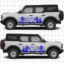 Bigfoot Off Road Mountain Racing Streifen Seitentüren Vinyl Decal Aufkleber Grafiken 2 für Musclecar horse 2