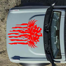 Amerikanische Flagge Adler Motorhauben-Vinylaufkleber für Musclecar Horse_2