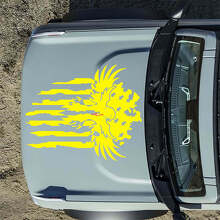 Amerikanische Flagge Adler Motorhauben-Vinylaufkleber für Musclecar Horse_3