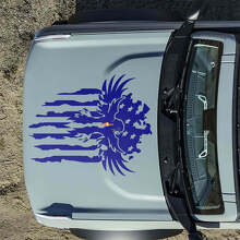 Amerikanische Flagge Adler Motorhauben-Vinylaufkleber für Musclecar Horse_6