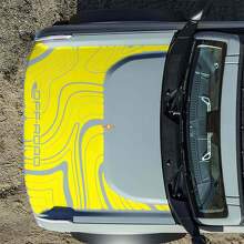 Topografische Offroad Motorhauben-Vinyl-Aufkleber Grafiken 2 für Musclecar horse 2