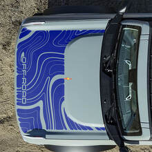 Hauben-Topografische Offroad-Aufkleber für Ford Bronco 5