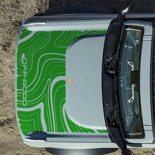 Hauben-Topografische Offroad-Aufkleber für Ford Bronco 6