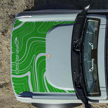 Topografische Offroad Motorhauben-Vinyl-Aufkleber Grafiken 2 für Musclecar horse 6