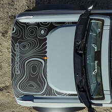 Motorhauben-Topographische Offroad-Aufkleber für Ford Bronco 2 2