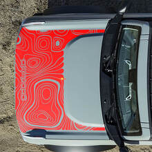 Motorhauben-Topographische Offroad-Aufkleber für Ford Bronco 2 3