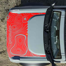 Motorhauben-Topographische Offroad-Aufkleber für Musclecar horse 2 3