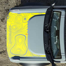 Motorhauben-Topographische Offroad-Aufkleber für Ford Bronco 2 4