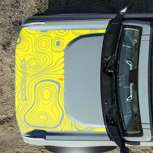 Motorhauben-Topographische Offroad-Aufkleber für Musclecar horse 2 4