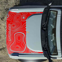 Motorhauben-Topographische Offroad-Aufkleber für Musclecar horse 2 5