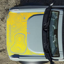 Motorhauben-Topographische Offroad-Aufkleber für Ford Bronco 2 6