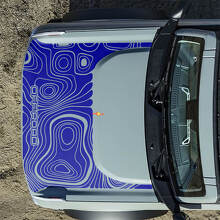 Motorhauben-Topographische Offroad-Aufkleber für Ford Bronco 2 7