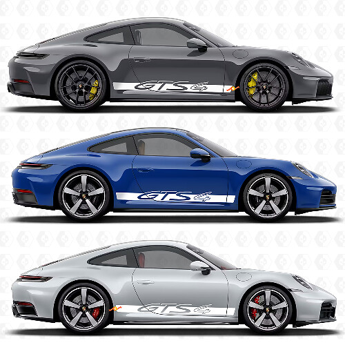 GTS 4 Racing Streifen Seiten Vinyl Aufkleber für Porsche 911