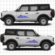 2x 4x4 Offroad Seiten-Türgrafiken Aufkleber für Ford Bronco 2