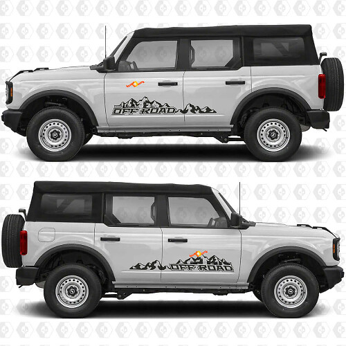 Seitentür 4x4 Offroad Vinyl-Aufkleber Grafiken für Musclecar Horse
