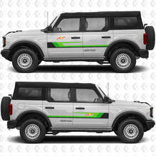 Klassische Retro-Rennstreifen Seiten Tür Vinyl Aufkleber Sticker Grafik 2 für Ford Bronco 2