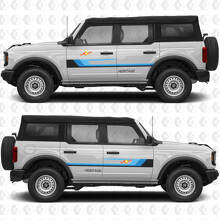 Klassische Retro-Rennstreifen Seiten Tür Vinyl Aufkleber Sticker Grafik 2 für Ford Bronco 3