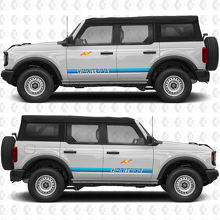 Klassische Retro-Rennstreifen Tür Vinylaufkleber Sticker 2 für Ford Bronco Heritage 3