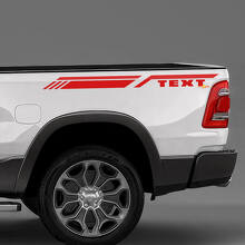Individuelle Seitenbettstreifen Aufkleber Decals Grafiken für Dodge RAM 1500 2
