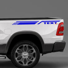 Individuelle Seitenbettstreifen Aufkleber Decals Grafiken für Dodge RAM 1500 3
