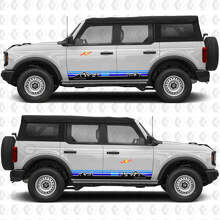 Retro Sonnenuntergang Bergstreifen Seiten Türen Vinyl Aufkleber Sticker Grafik für Musclecar horse 2