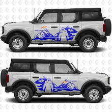 Yeti Off Road Mountains Seiten Türen Grafik Vinyl Aufkleber passt für Ford Bronco 2