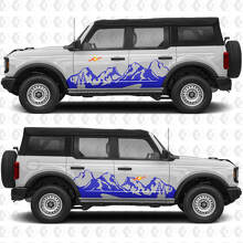 Mountains Side Doors Grafiken Vinyl-Aufkleber Sticker passend für Ford Bronco 2