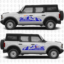 Mountains Seiten Türen Vinyl Aufkleber Sticker Grafiken 2 für Ford Bronco 2