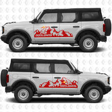 Mountains Seiten Türen Vinyl Aufkleber Sticker Grafiken 2 für Ford Bronco 3